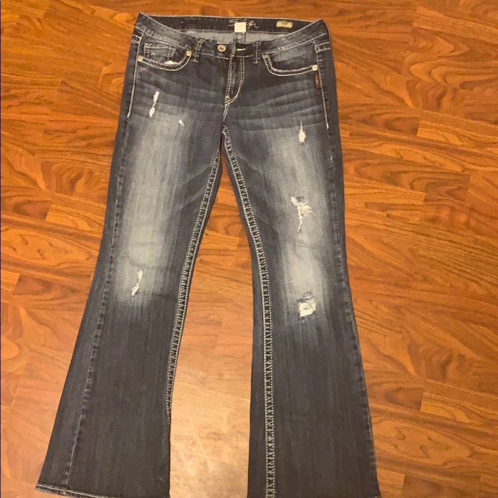 Silver jeans